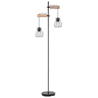Globo 15326-2SN Mina Stehleuchte Metall Schwarz, 2X E27 3