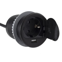 SINGLE BOX Einbausteckdose mit USB (SCHU gallery