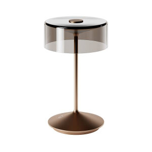 Akku-Glasleuchte Numotion 265mm bronzefarben