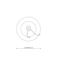 Kronleuchter RIO 2 55/78 weiß LED 3000K 5