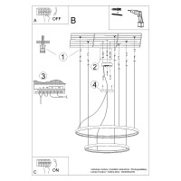 Kronleuchter RIO 2 55/78 weiß LED 3000K 6