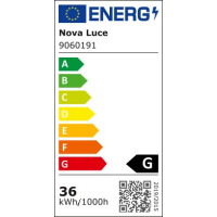 Nova Luce 9060191 Dixie LED Deckenleuchte  Schwarz 6