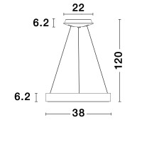 Nova Luce 9453432 Rando ThinGold B-Ware 5