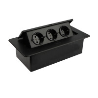 Einbausteckdose Kombibox 3x Steckdose sc gallery
