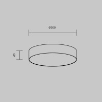 Technical Deckenleuchte Zon Aluminium Schwarz C032CL-36W3K-R