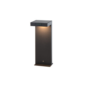 Klewe Ala Ground 400mm Akku Solarleuchte graphitgrau