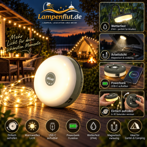 LED Lichterkette, Laterne und Taschenlampe 3 in 1