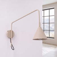 Sollux SL.2497 Wandleuchte NOX 1 taupe mit Schalter 3