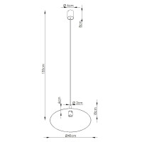 Sollux SL.2542 Pendelleuchte NOX 40 taupe 7