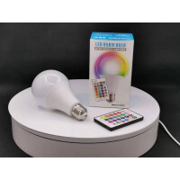 LED Sauna RGB 800lm Leuchtmittel E27 10W mit Fernbedienung 4