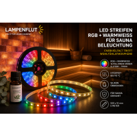 12V RGBW LED Sauna Strips inkl. weiss 5m gallery