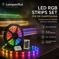 Dampfsauna LED RGB Strips Set Wasserdich gallery