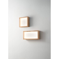 Fabas Luce Window Wandleuchte LED 1x29W Metall und Holz mit 