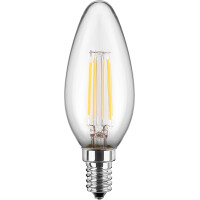 LED Kerzenform 5W (40W) E14 470lm WW Glas (klar) dimm
